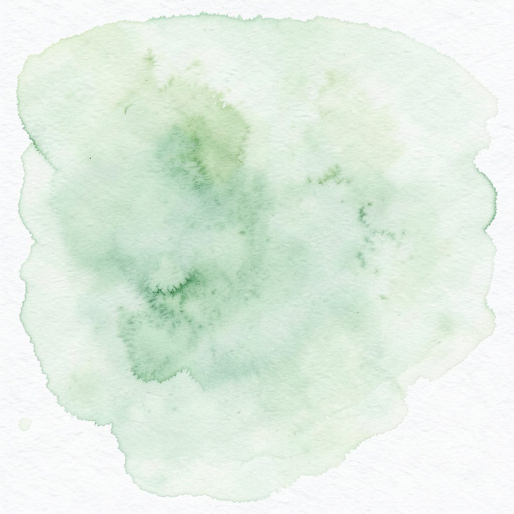 Soft watercolour still life of a breakfast bowl in pastel pinks, greens, and cream